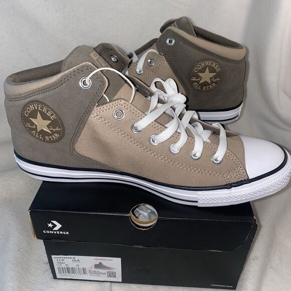 NEW Converse Chuck Taylor All Star High Street Mid Brown Mens 11.5 Shoe A11651C - Picture 1 of 11